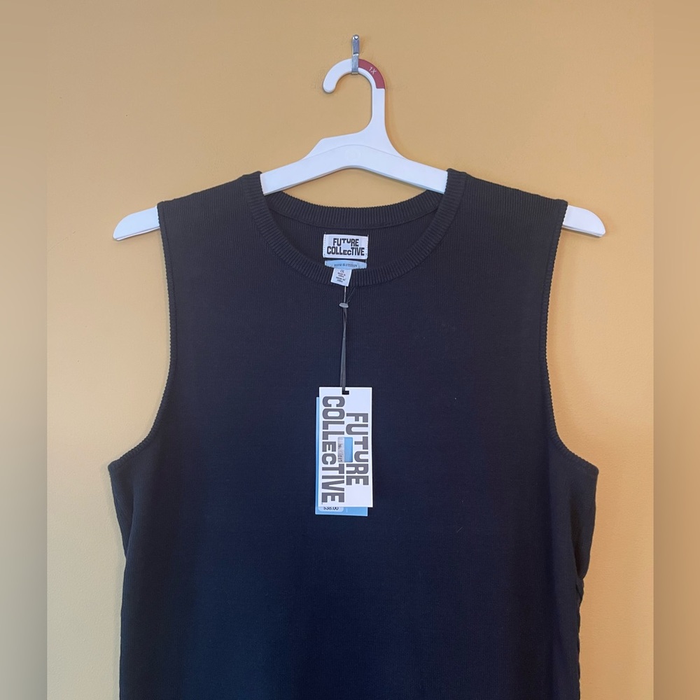 NWT Women's Side-Tie Midi Sweater Dress- Future Collective - Picture 8 of 12